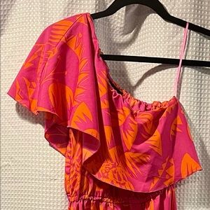 Women one shoulder midi dress